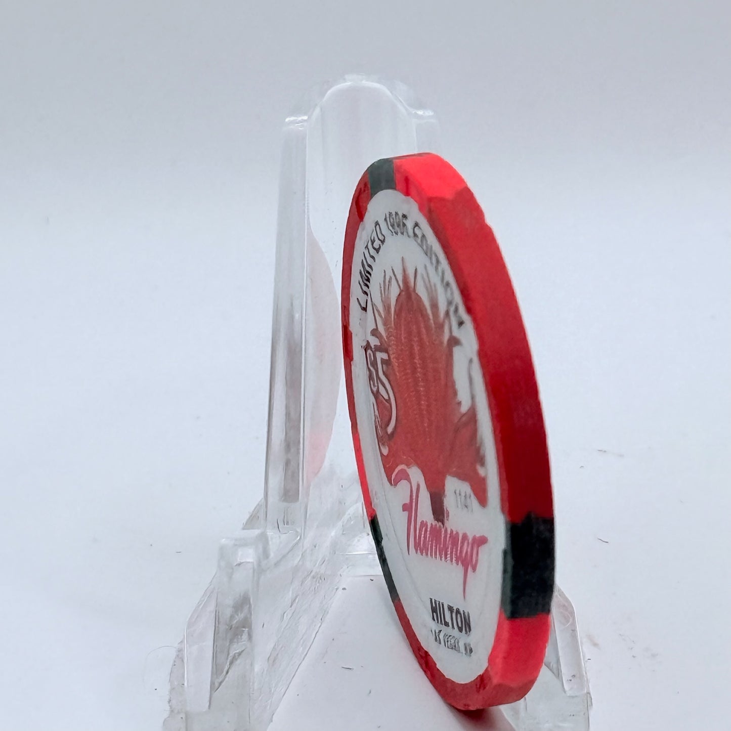 Flamingo Hilton Las Vegas Nevada 1996 '1965 Shelby GT 350' Series 2 LE $5 Casino Chip N8267