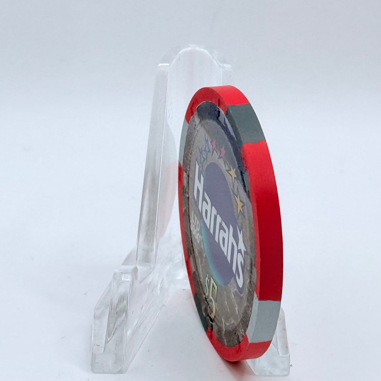 Harrah's Laughlin Nevada 2002 'But It's A Dry Heat' LE $5 Casino Chip E0979