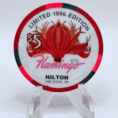 Flamingo Hilton Las Vegas Nevada 1996 '1970 Shelby GT-500' Series 2 LE $5 Casino Chip N8274