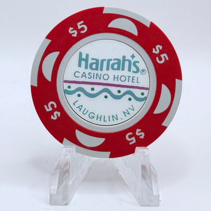 Harrah's Laughlin Nevada 1992 $5 Casino Chip N7624