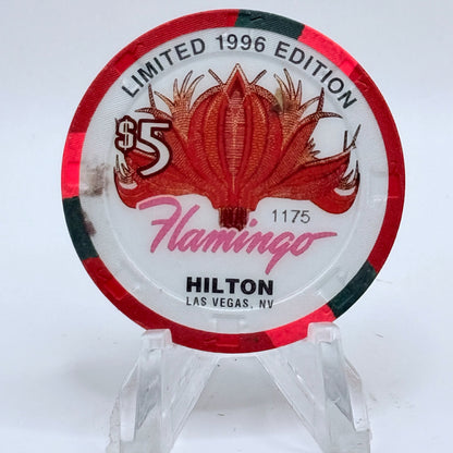 Flamingo Hilton Las Vegas Nevada 1996 '1970 Corvette' Series 2 LE $5 Casino Chip N8275