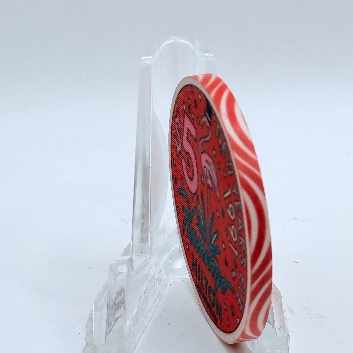 Flamingo Hilton Las Vegas Nevada 1991 'New Year's Eve' LE $5 Casino Chip N1591