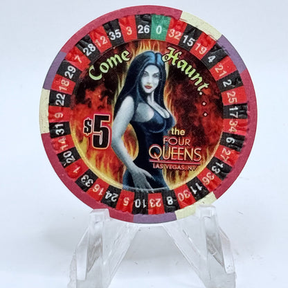 Four Queens Las Vegas Nevada 2003 'Halloween' LE $5 Casino Chip E0541