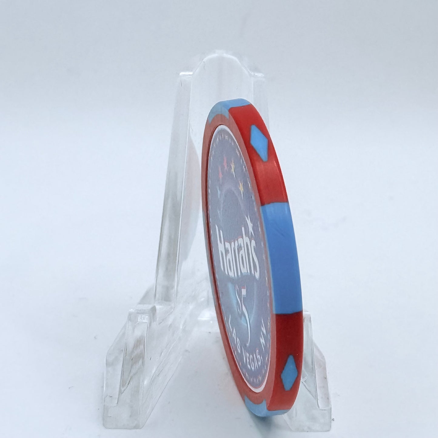 Harrah's Las Vegas Nevada 2003 'Improv 40 Years Of Laughter' LE $5 Casino Chip E0929