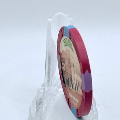 Golden Gate Las Vegas Nevada 2000 'Millennium' LE $5 Casino Chip V4342