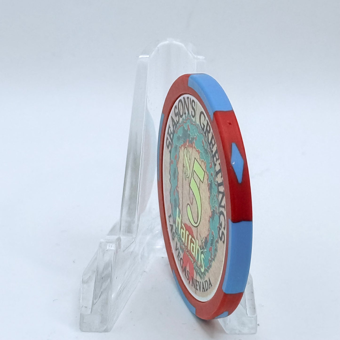 Harrah's Las Vegas Nevada 2003 ' Partridge In A Pear Tree' Series 2312 LE $5 Casino Chip E0945