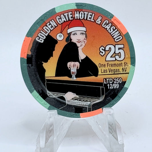 Golden Gate Las Vegas Nevada 1999 LE $25 Casino Chip V4346