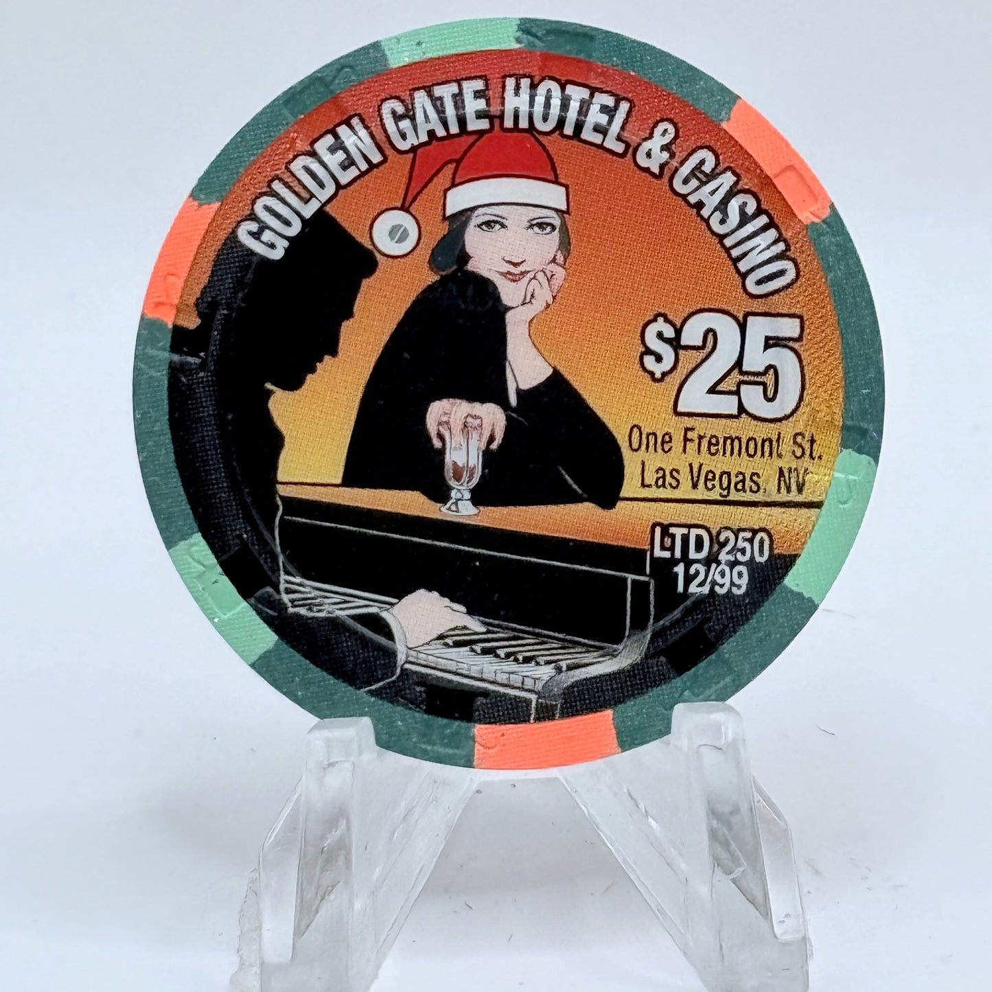 Golden Gate Las Vegas Nevada 1999 LE $25 Casino Chip V4346
