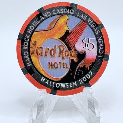 Hard Rock - Las Vegas Las Vegas Nevada 2002 'Halloween' LE $5 Casino Chip E0762