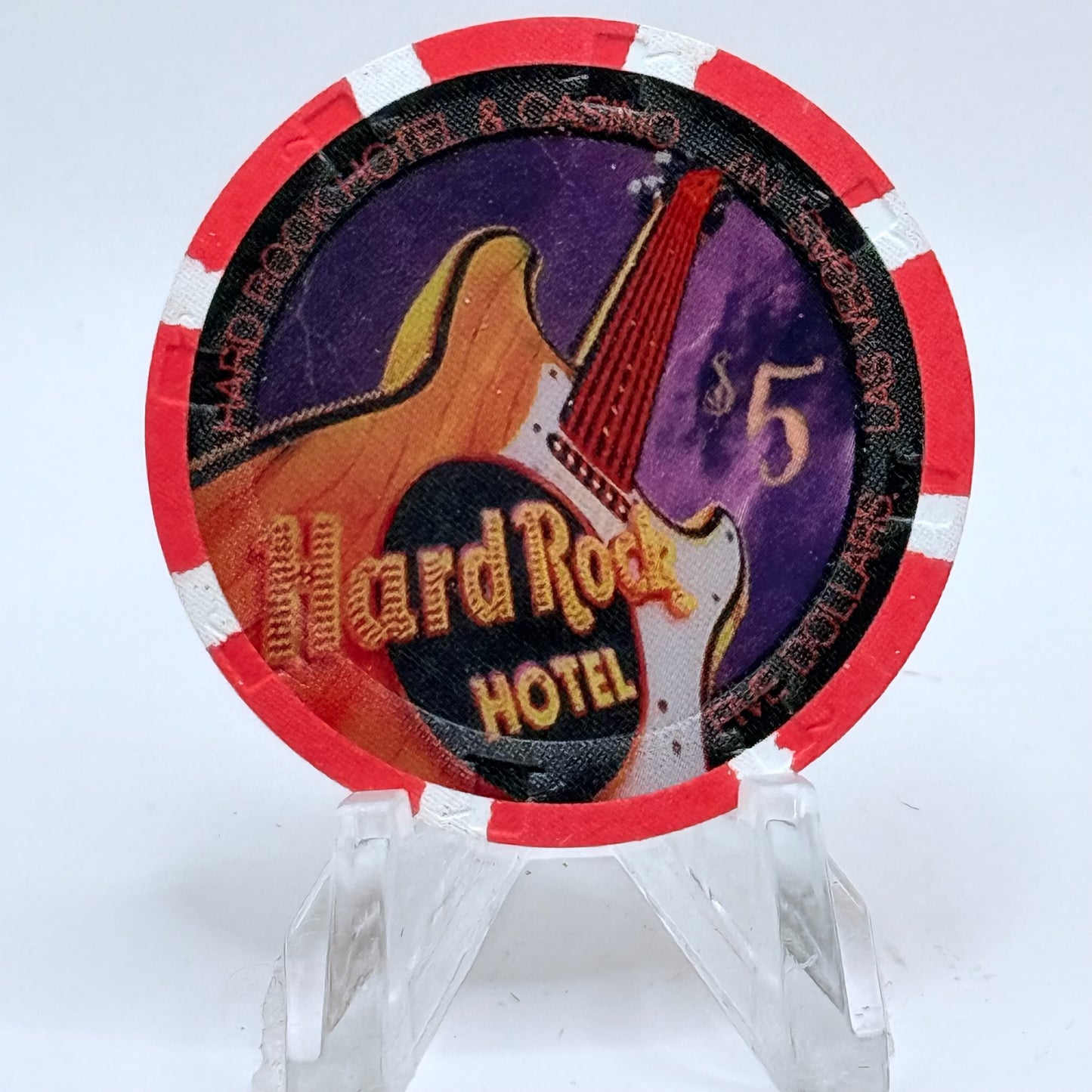 Hard Rock - Las Vegas Las Vegas Nevada 2008 'Halloween' LE $5 Casino Chip E7446