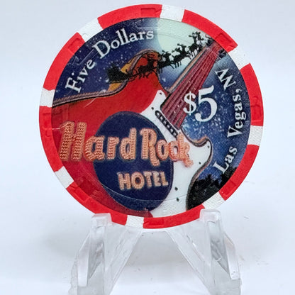 Hard Rock - Las Vegas Las Vegas Nevada 2006 'Christmas' LE $5 Casino Chip E5803