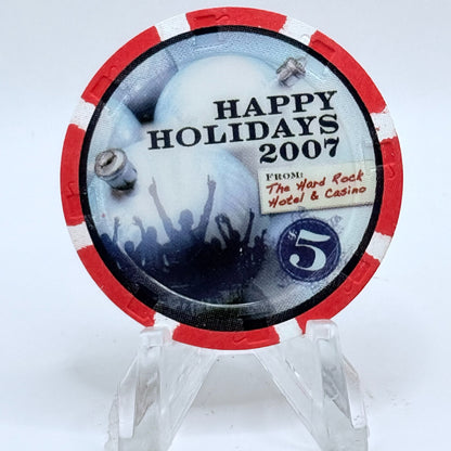 Hard Rock - Las Vegas Las Vegas Nevada 2007 LE $5 Casino Chip E7436