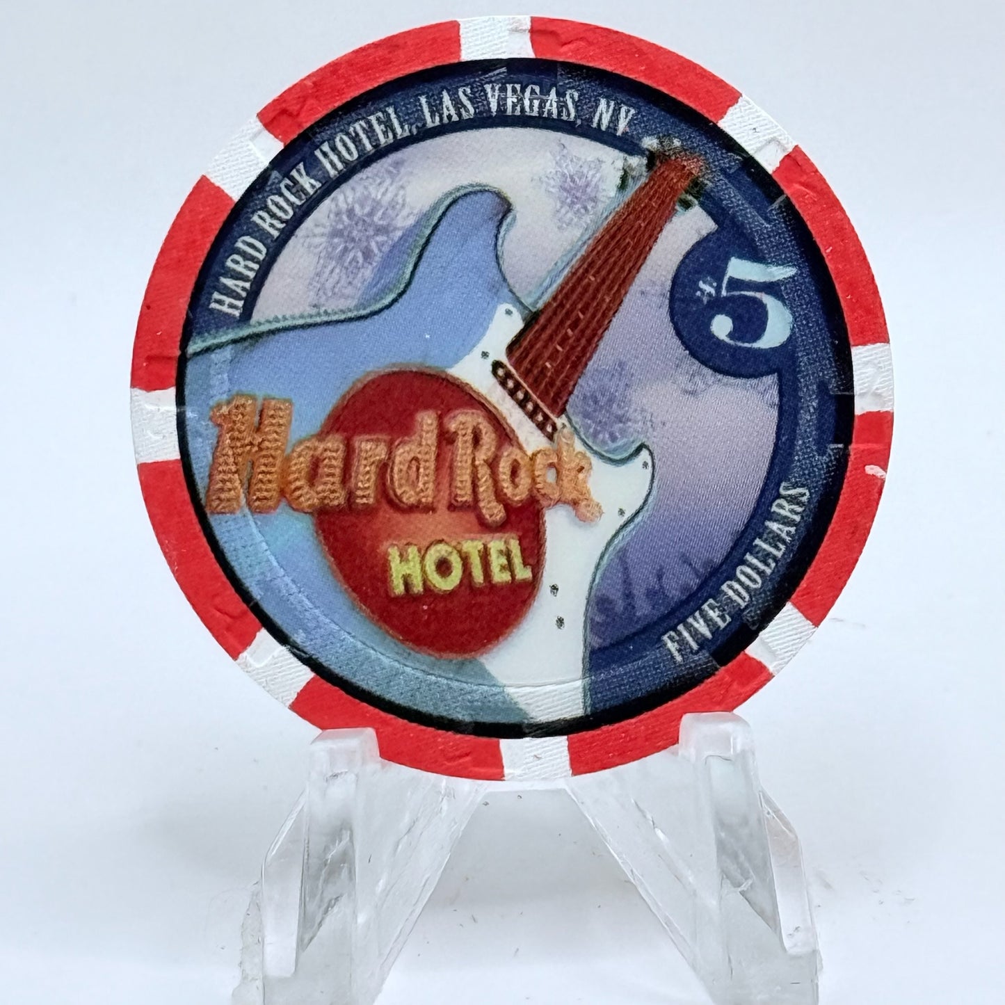 Hard Rock - Las Vegas Las Vegas Nevada 2007 LE $5 Casino Chip E7436