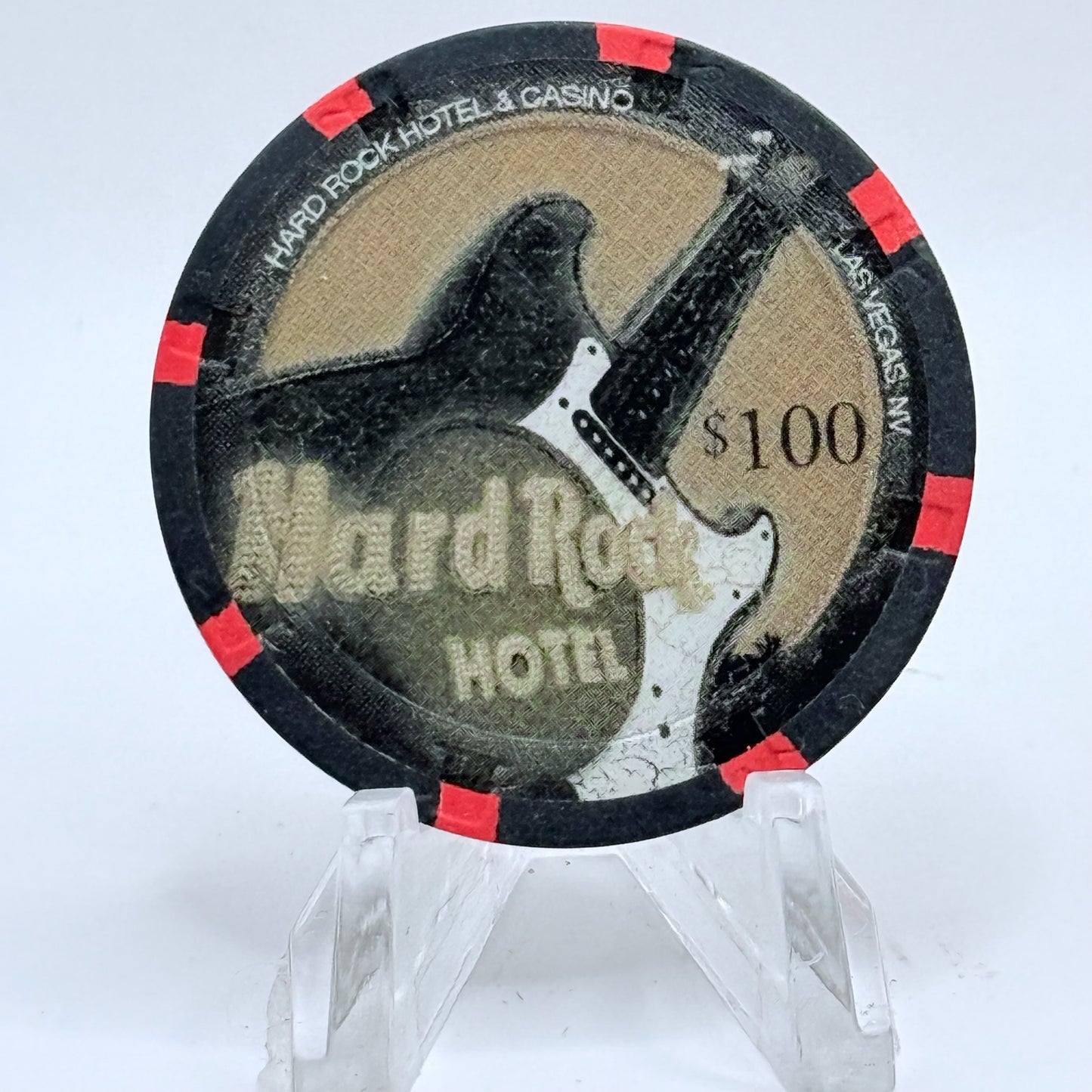 Hard Rock - Las Vegas Las Vegas Nevada 2008 LE $100 Casino Chip E7453