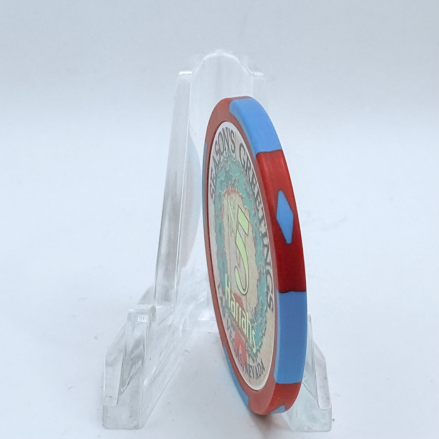 Harrah's Las Vegas Nevada 2003 'Eight Maids a Milking' Series 2312 LE $5 Casino Chip E0928