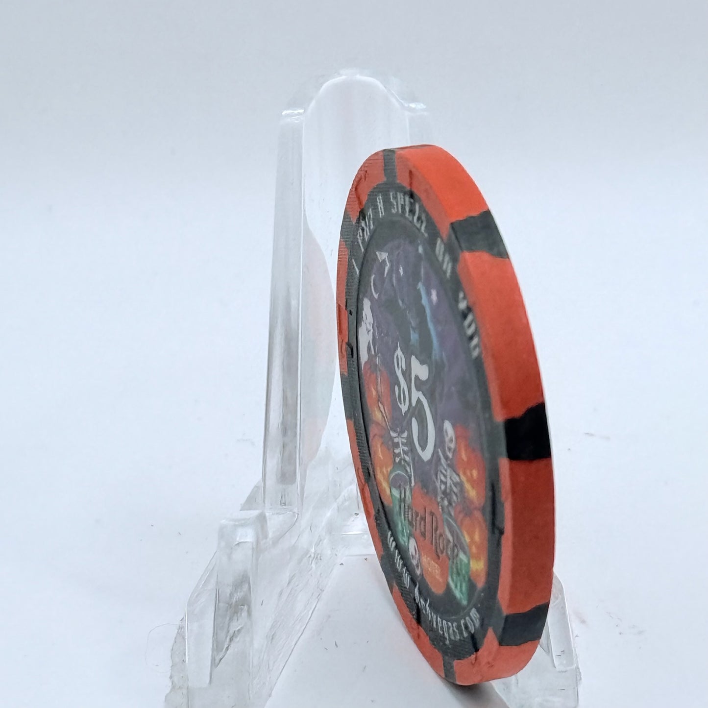 Hard Rock - Las Vegas Las Vegas Nevada 1999 'Halloween - I Put a Spell on You' LE $5 Casino Chip V4434