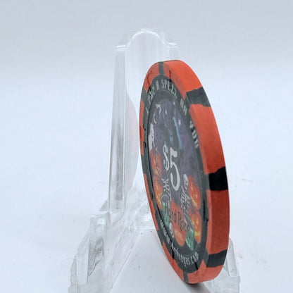 Hard Rock - Las Vegas Las Vegas Nevada 1999 'Halloween - I Put a Spell on You' LE $5 Casino Chip V4434