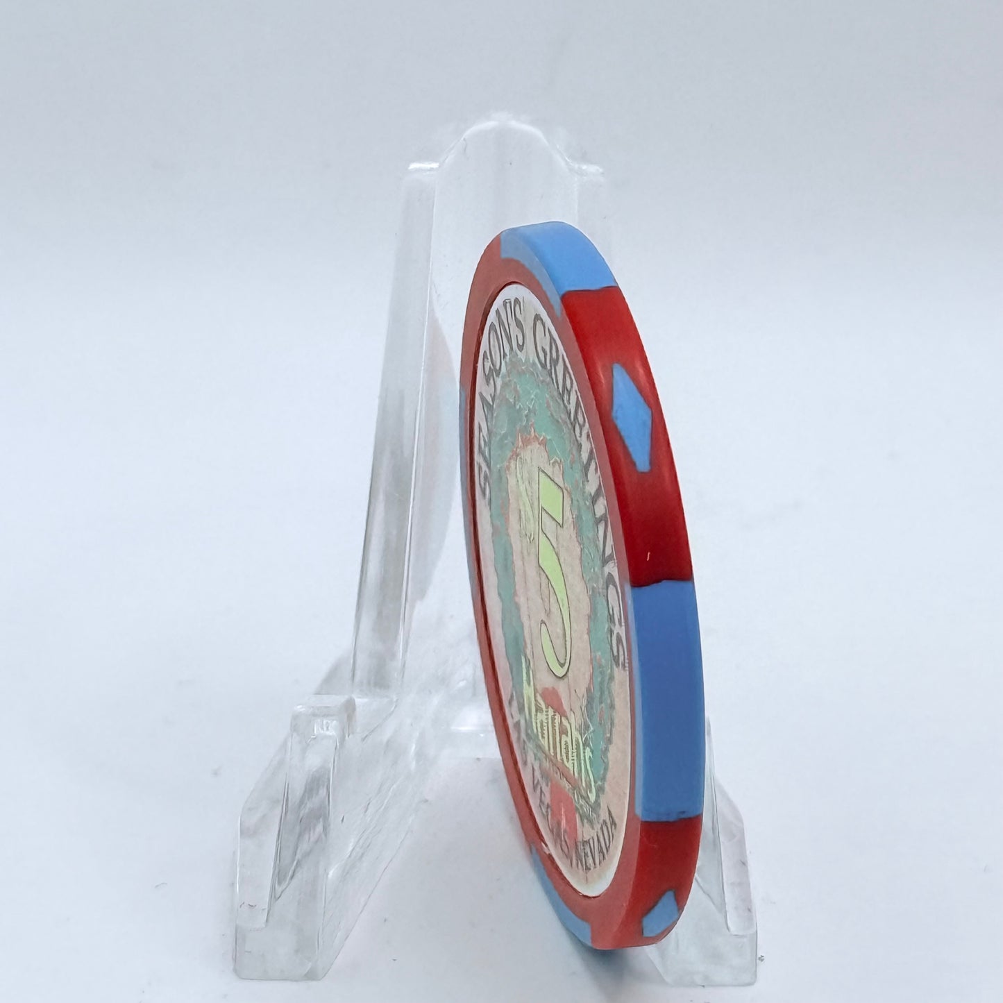 Harrah's Las Vegas Nevada 2003 'Eleven Pipers Piping' Series 2312 LE $5 Casino Chip E0920