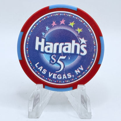 Harrah's Las Vegas Nevada 2004 'Springin' In! April' LE $5 Casino Chip E3221
