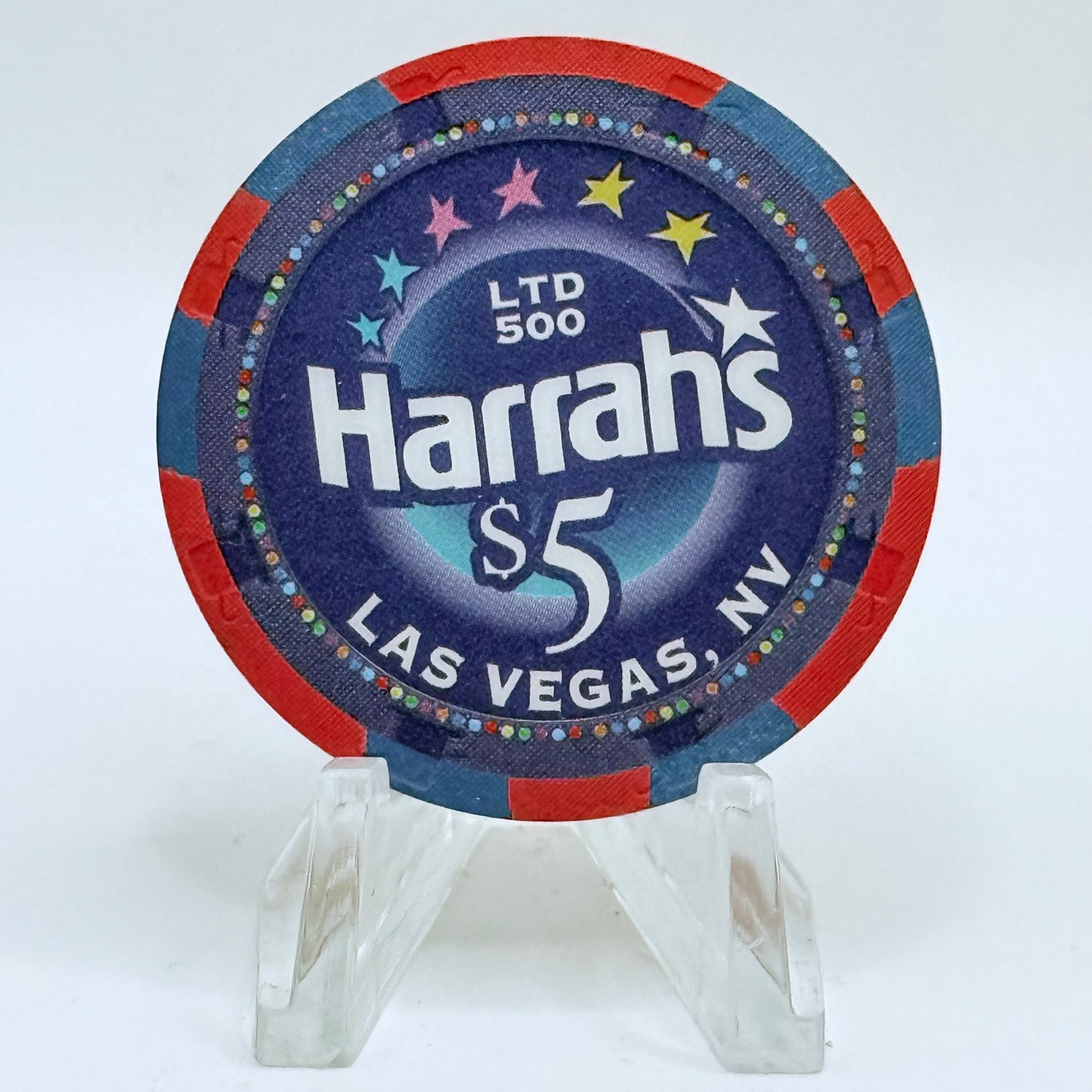 Harrah's Las Vegas Nevada 2004 'Thanksgiving' LE $5 Casino Chip E4739
