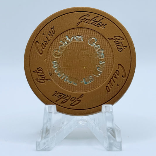 Golden Gate Las Vegas Nevada $0.25 Casino Chip N1712