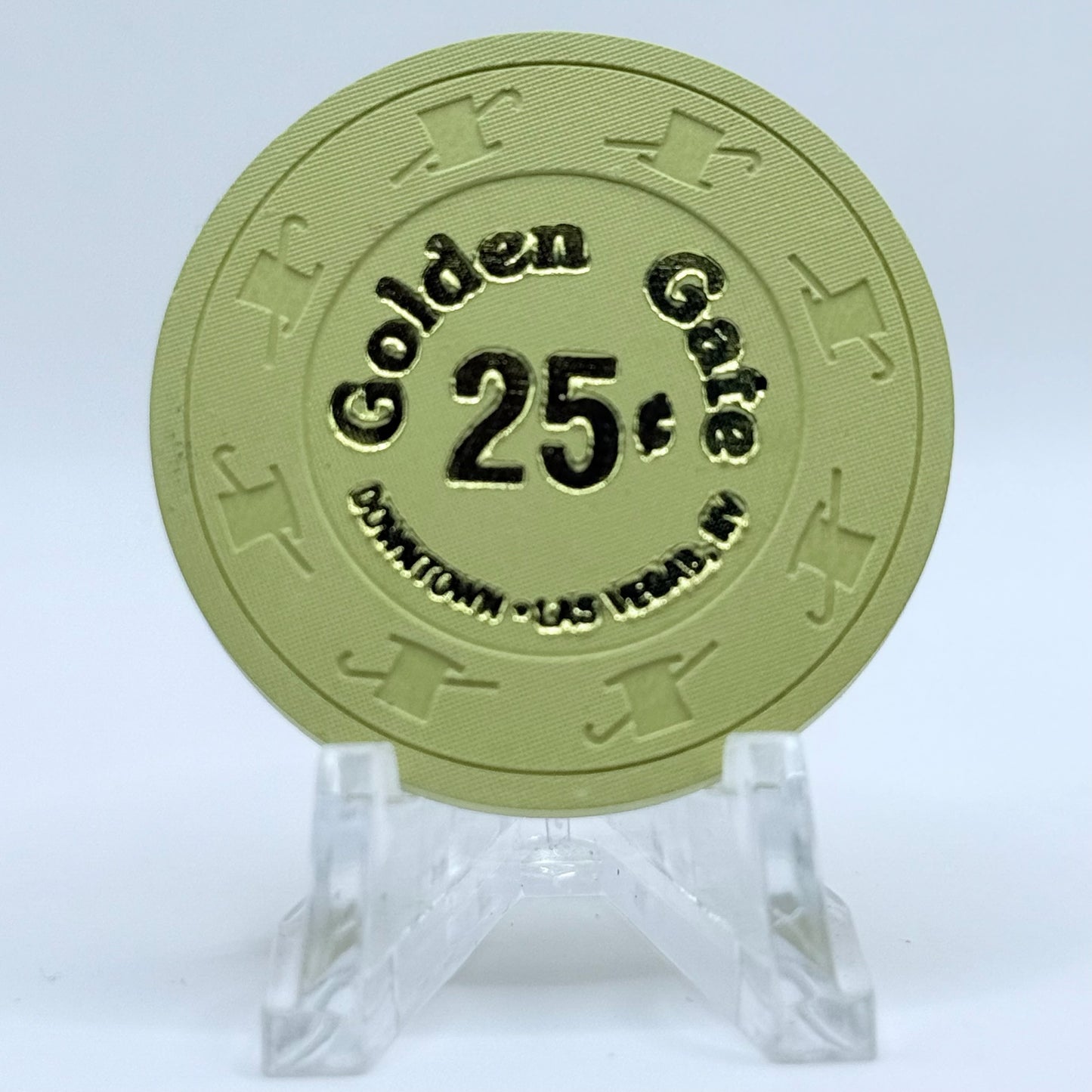 Golden Gate Las Vegas Nevada $0.25 Casino Chip N3112.L
