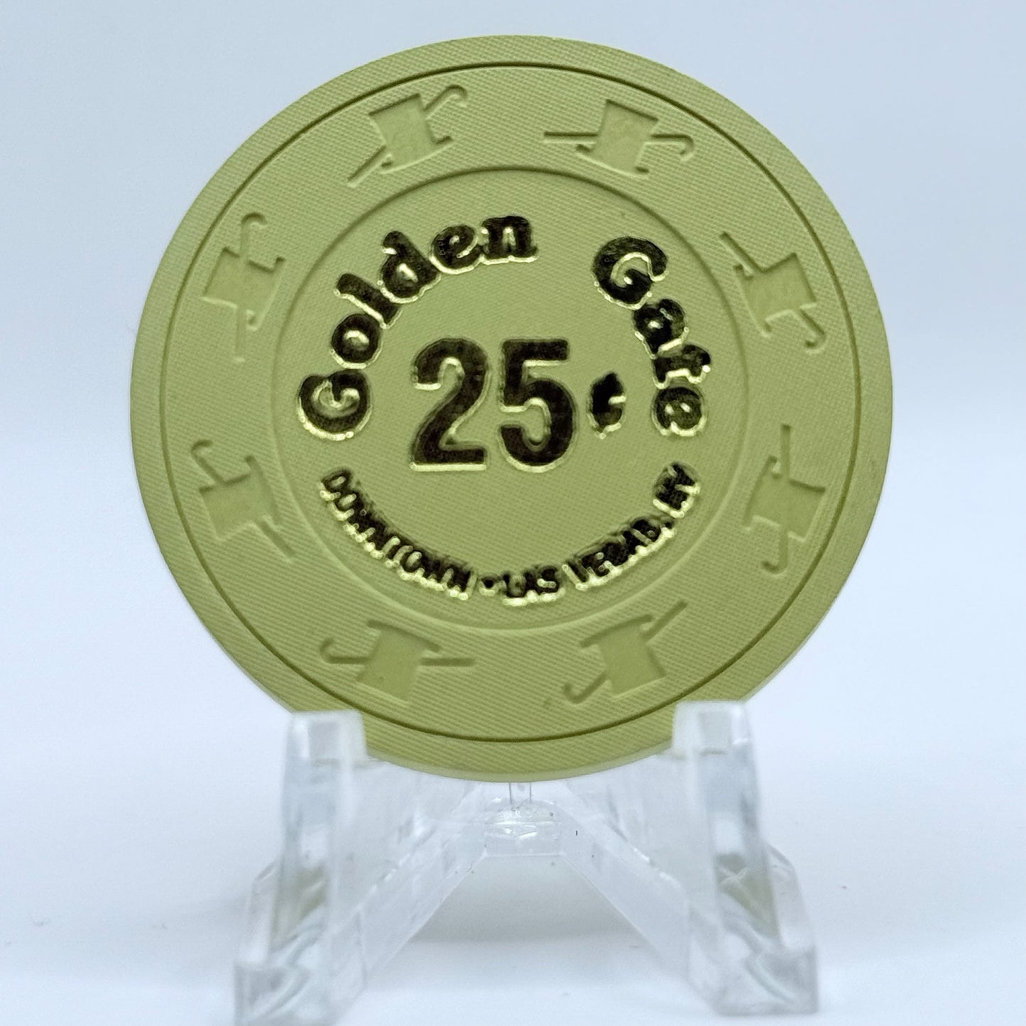 Golden Gate Las Vegas Nevada $0.25 Casino Chip N3112.L