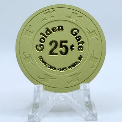Golden Gate Las Vegas Nevada $0.25 Casino Chip N3112.L