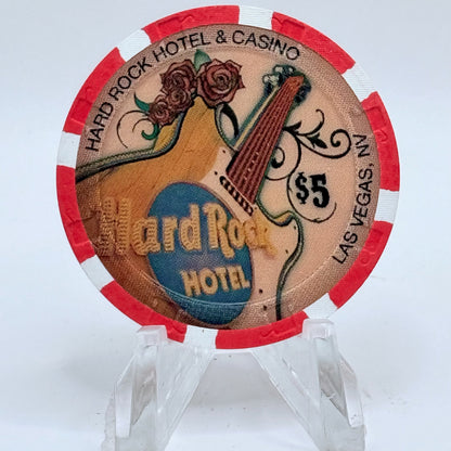 Hard Rock - Las Vegas Las Vegas Nevada 2009 'Valentine's Day' LE $5 Casino Chip E7450