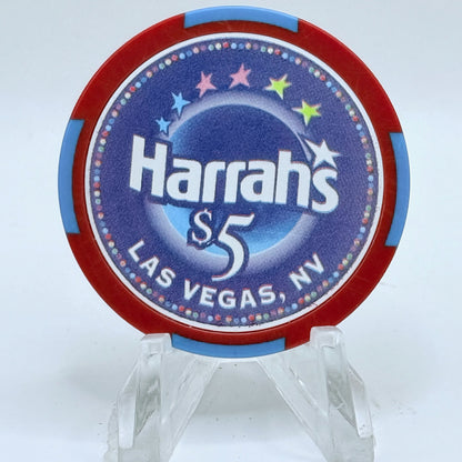 Harrah's Las Vegas Nevada 2003 'Big Game Day XXXVII' LE $5 Casino Chip E3344