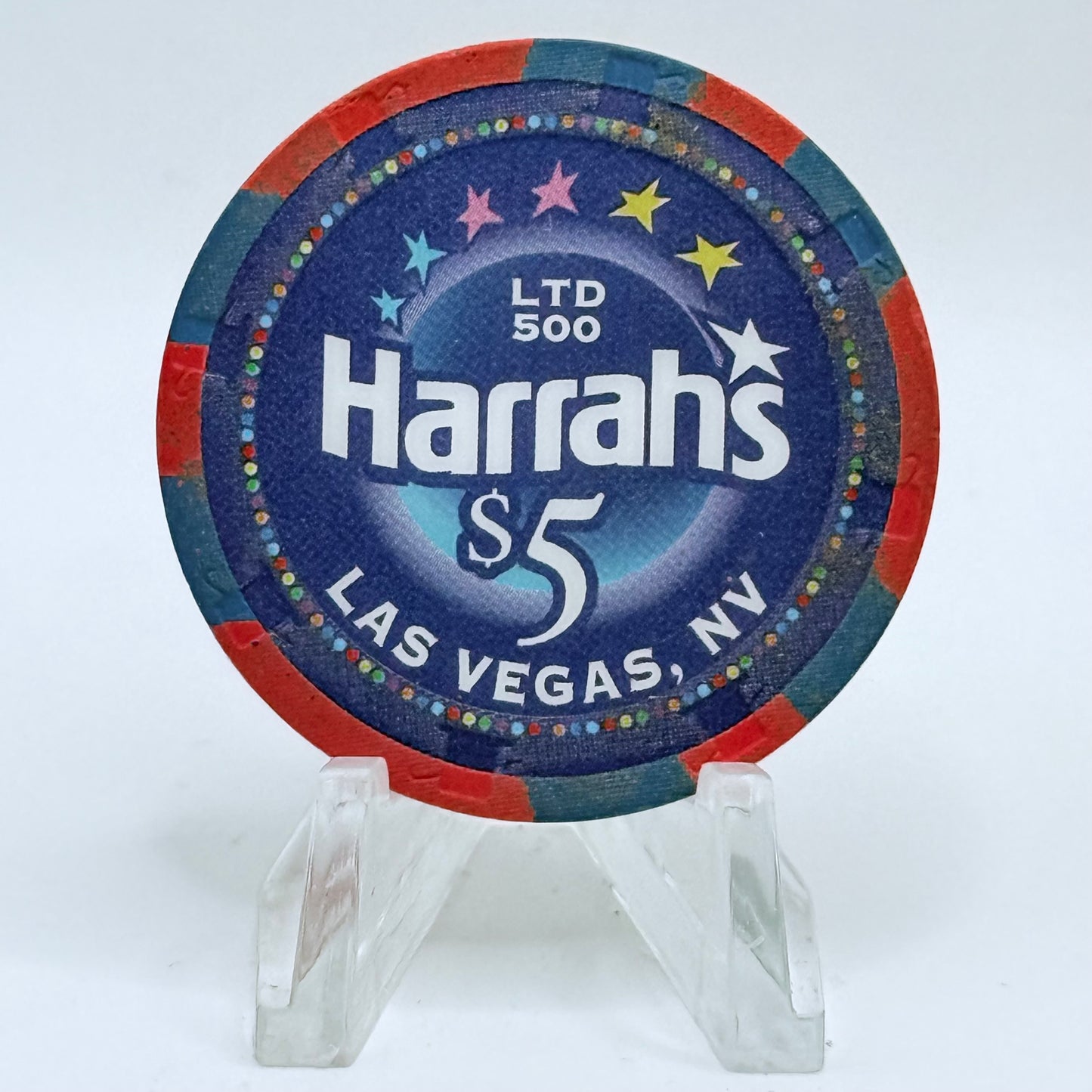 Harrah's Las Vegas Nevada 2005 'New Years Eve' LE $5 Casino Chip E8022