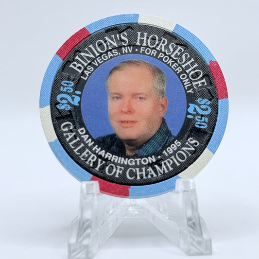 Horseshoe Club (Binion's) Las Vegas Nevada 1996 'Dan Harrington' LE $2.50 Casino Chip N8596