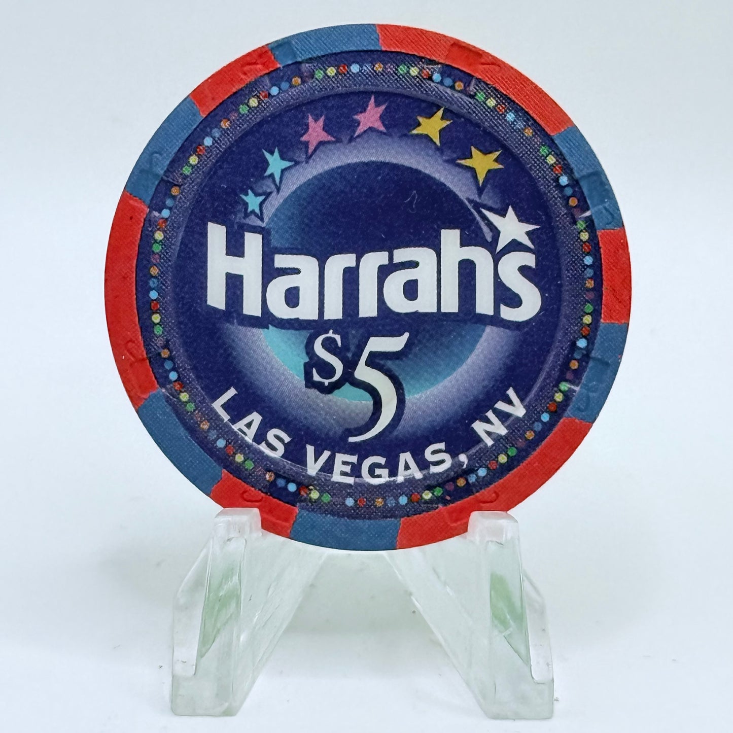 Harrah's Las Vegas Nevada 2005 'Luck Of The Irish' LE $5 Casino Chip E4399