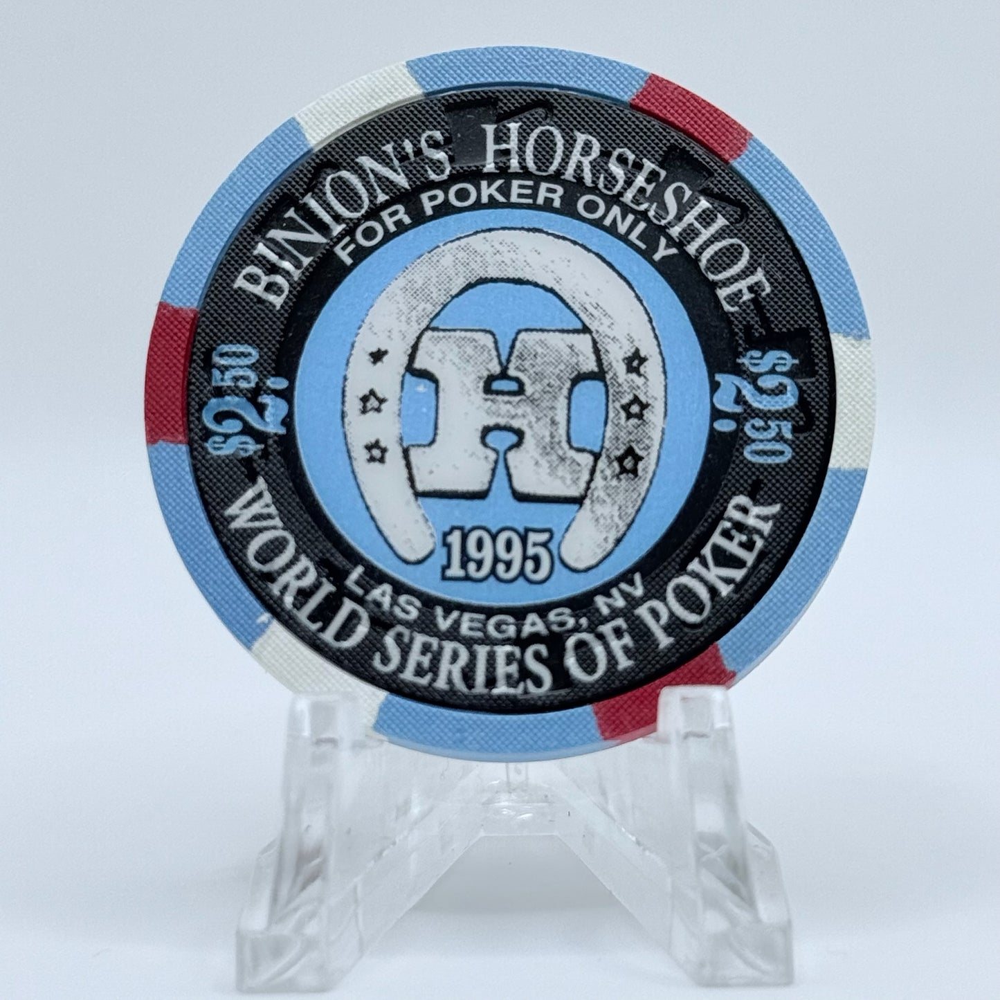 Horseshoe Club (Binion's) Las Vegas Nevada 1996 'Dan Harrington' LE $2.50 Casino Chip N8596