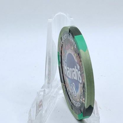 Harrah's Las Vegas Nevada 2008 'Lucky Eights' LE $8 Casino Chip E7133