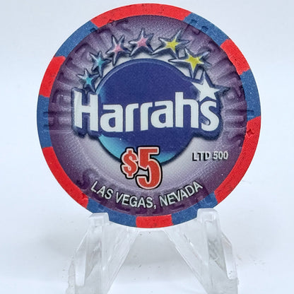Harrah's Las Vegas Nevada 2001 'Mac King Comedy Show' LE $5 Casino Chip V8909