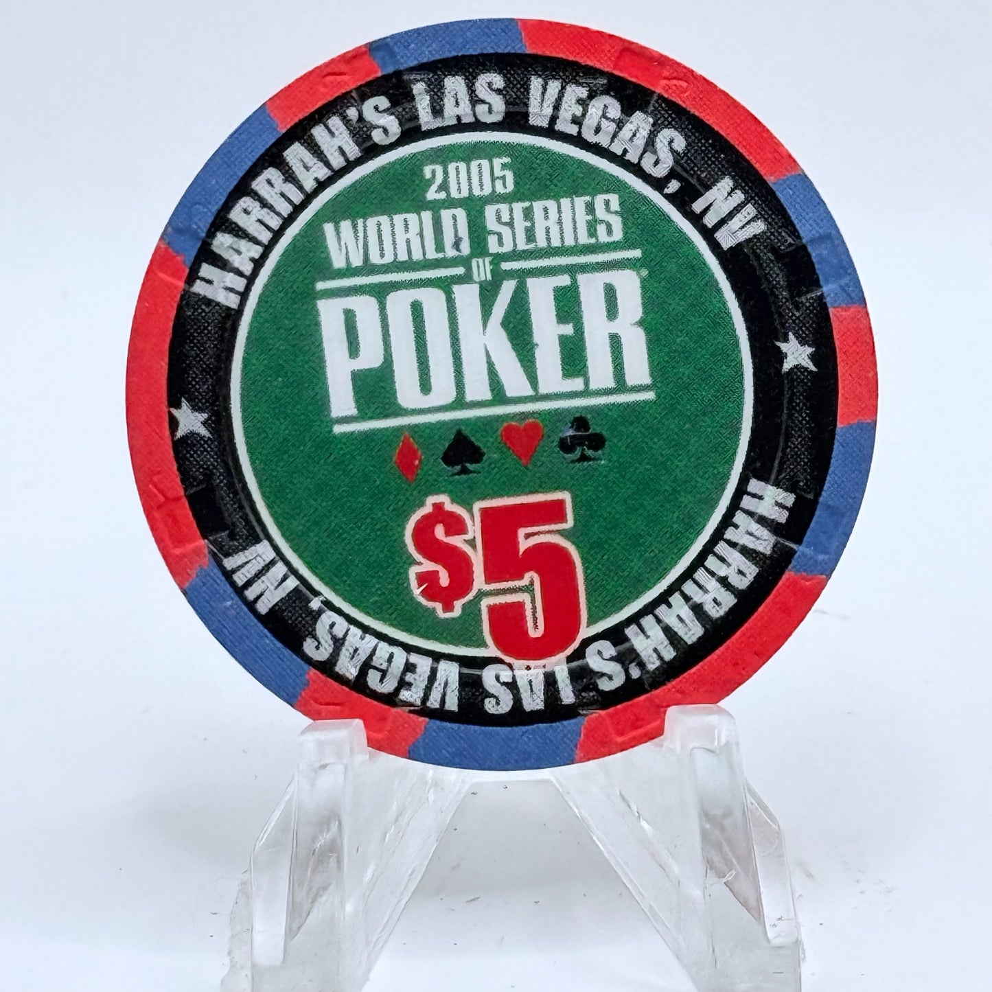 Harrah's Las Vegas Nevada 2005 'World Series Of Poker' LE $5 Casino Chip E4629