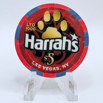 Harrah's Las Vegas Nevada 2006 'Year Of The Dog' LE $5 Casino Chip E8023