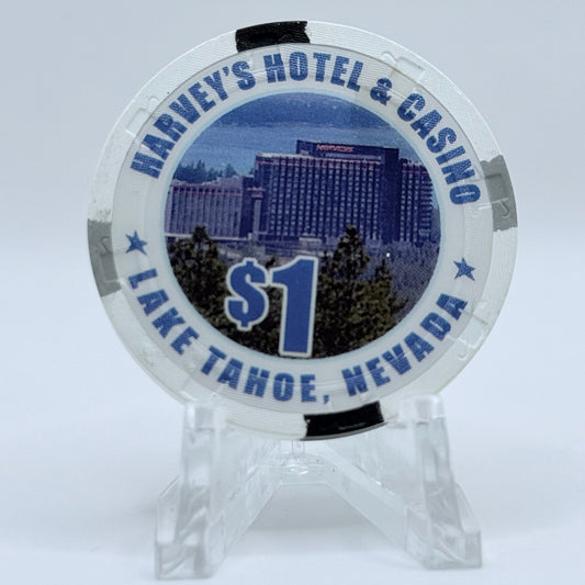 Harvey's (Wagon Wheel) Lake Tahoe Nevada 2005 'World Series of Poker' LE $1 Casino Chip E4640