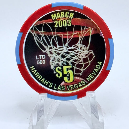 Harrah's Las Vegas Nevada 2003 LE $5 Casino Chip E0936