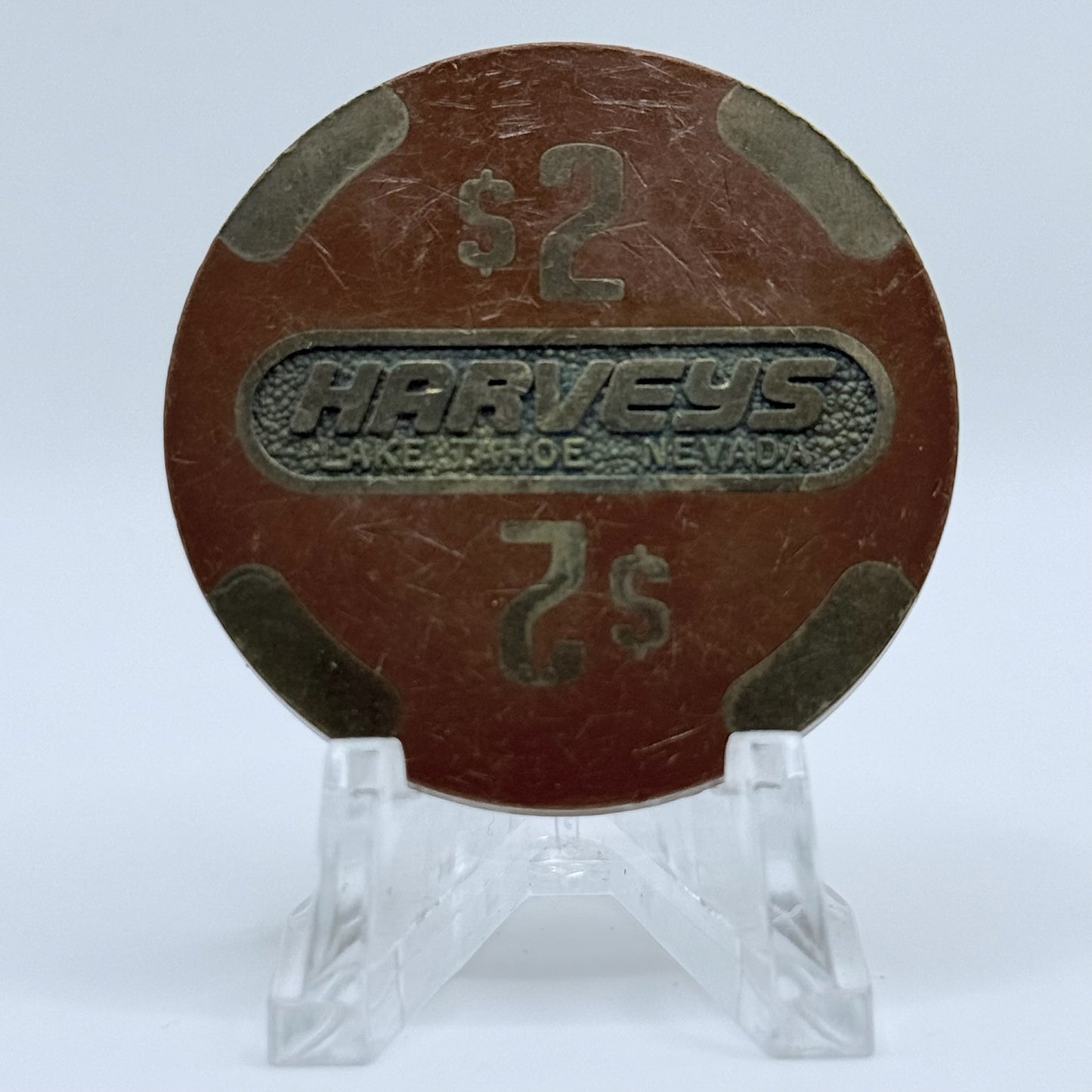 Harvey's (Wagon Wheel) Lake Tahoe Nevada 1986 $2 Casino Chip N6457