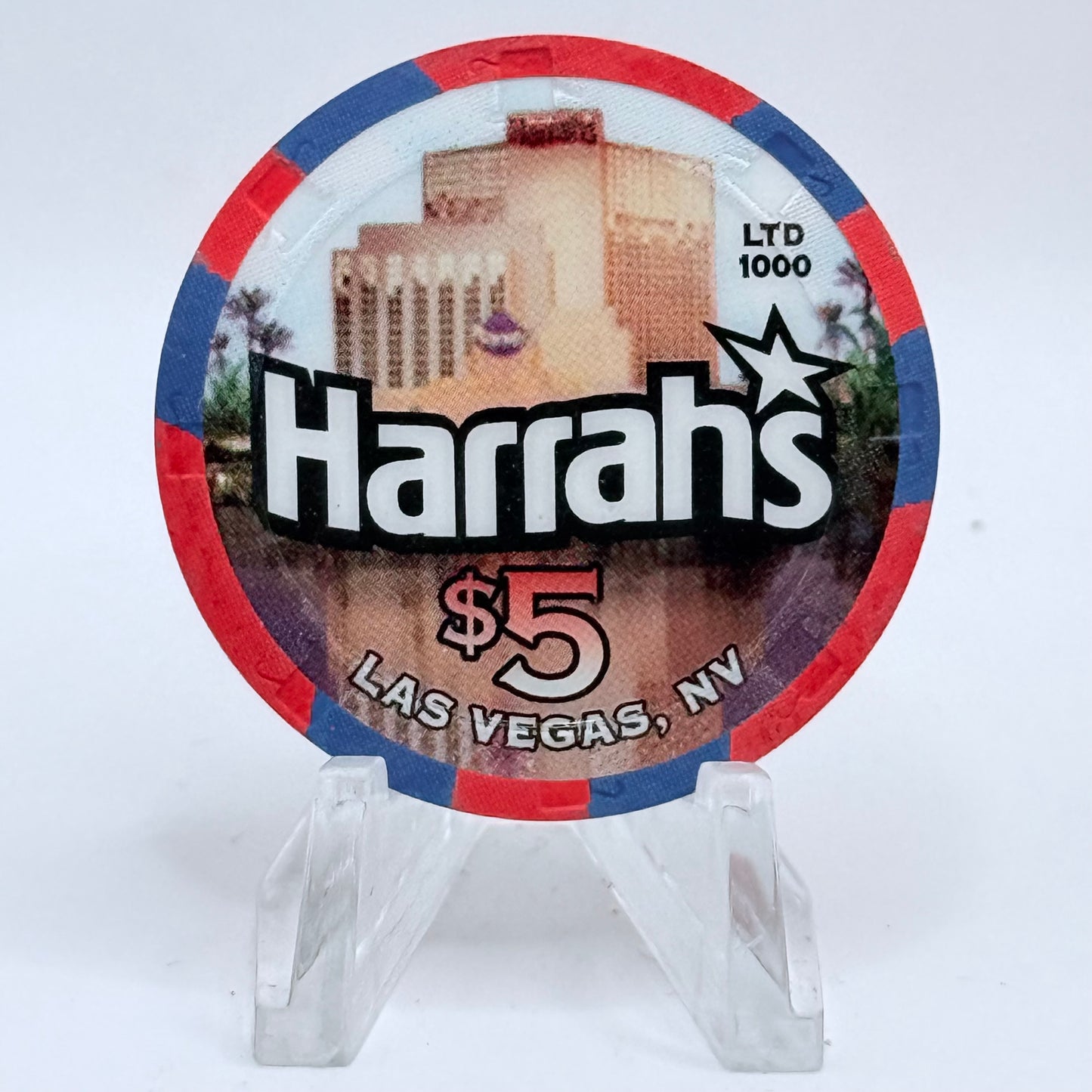 Harrah's Las Vegas Nevada 2006 'Independence Day' LE $5 Casino Chip E6250