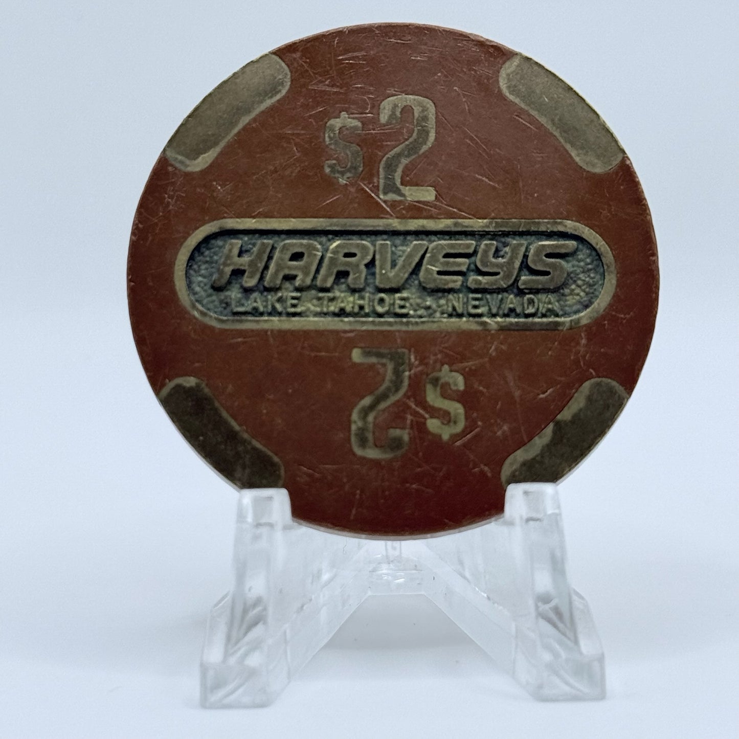 Harvey's (Wagon Wheel) Lake Tahoe Nevada 1986 $2 Casino Chip N6457