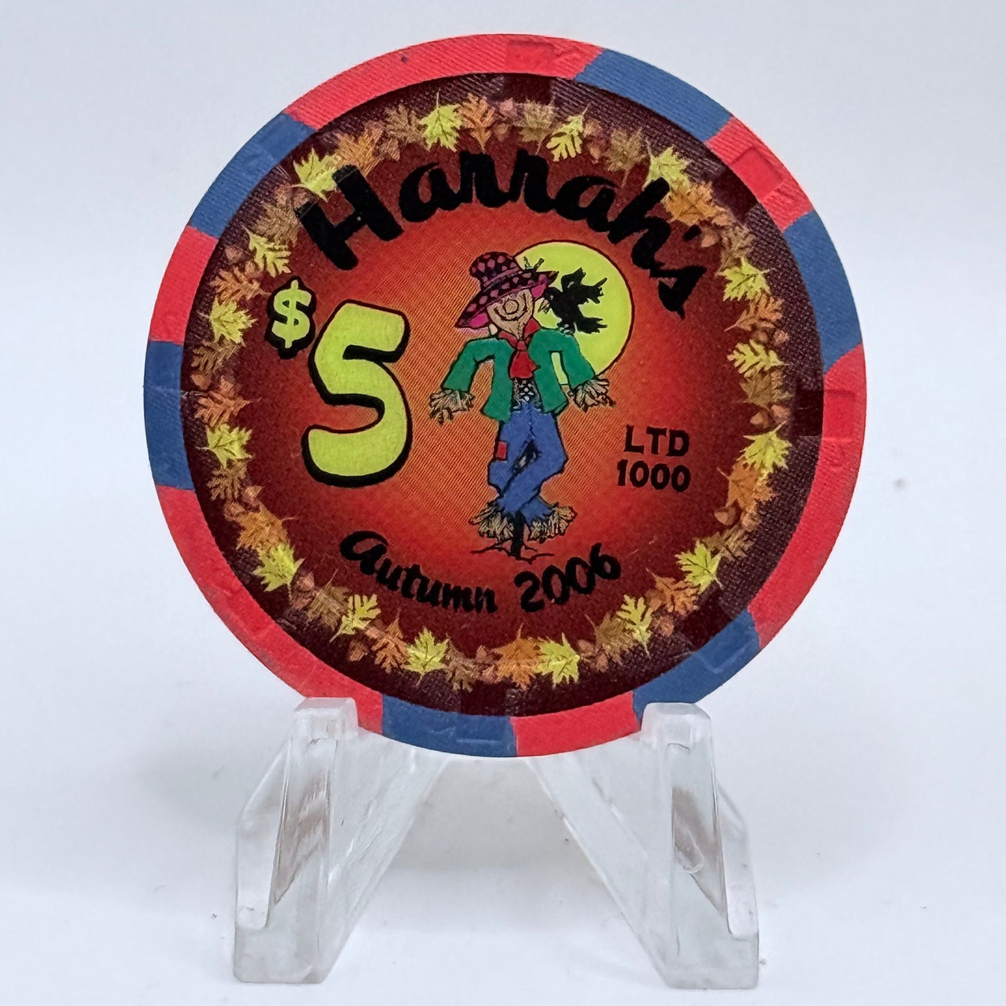 Harrah's Las Vegas Nevada 2006 'Autumn' LE $5 Casino Chip E5705