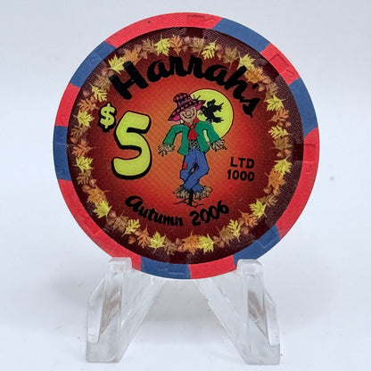 Harrah's Las Vegas Nevada 2006 'Autumn' LE $5 Casino Chip E5705