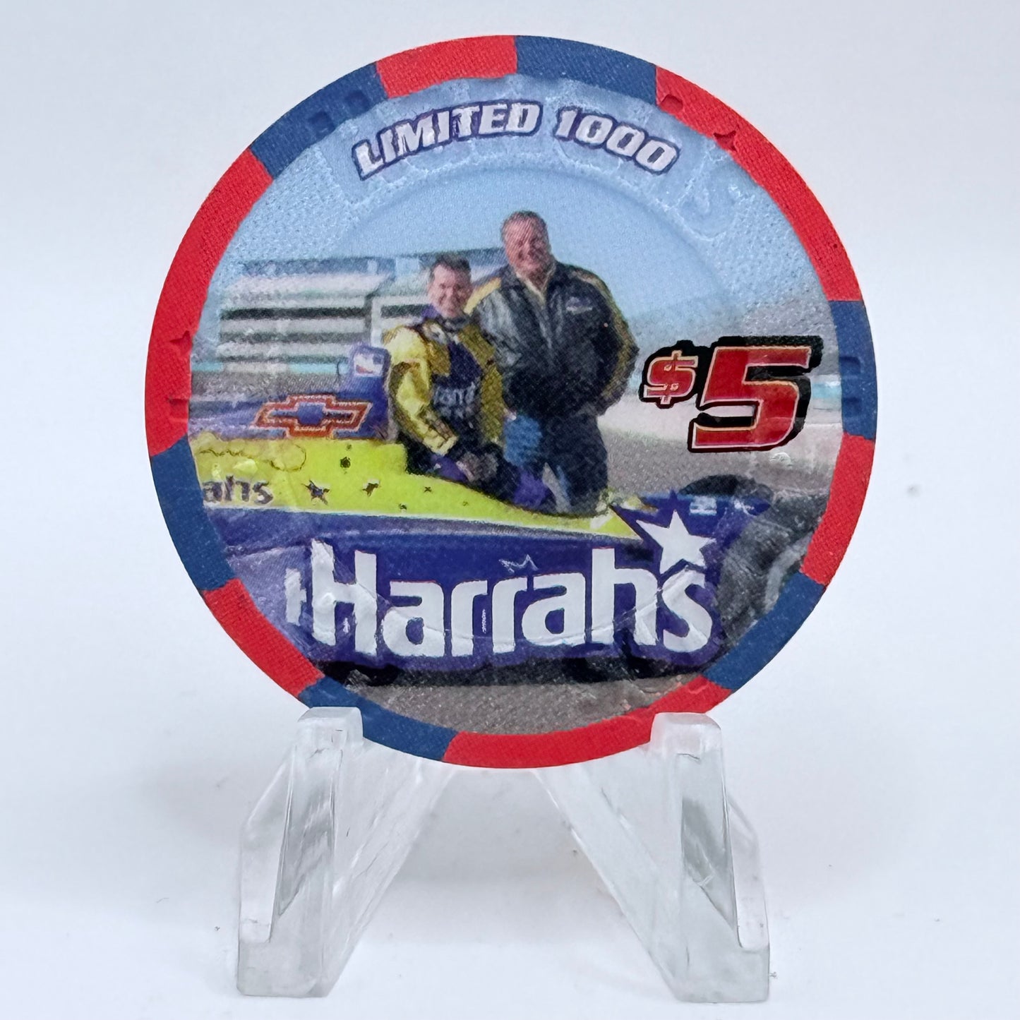Harrah's Las Vegas Nevada 2002 'A. J. Foyt' LE $5 Casino Chip V8895