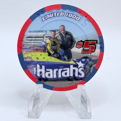 Harrah's Las Vegas Nevada 2002 'A. J. Foyt' LE $5 Casino Chip V8895
