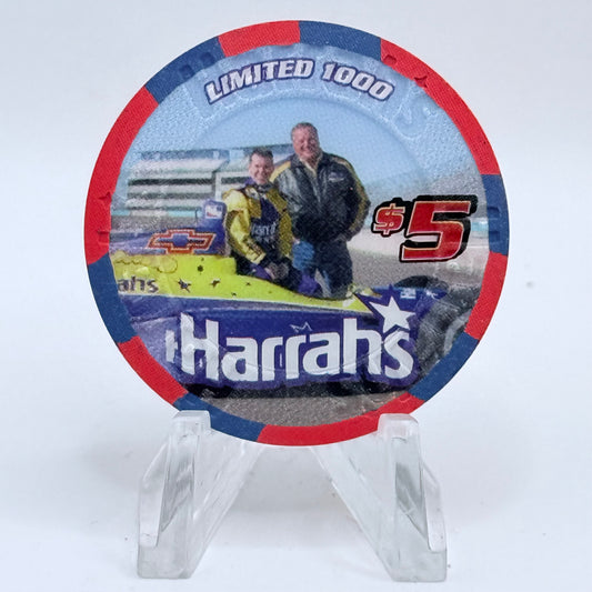 Harrah's Las Vegas Nevada 2002 'A. J. Foyt' LE $5 Casino Chip V8895