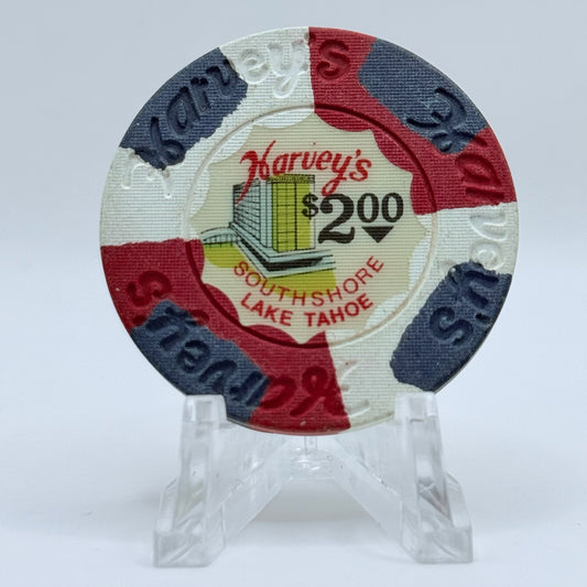 Harvey's (Wagon Wheel) Lake Tahoe Nevada $2 Casino Chip N4550