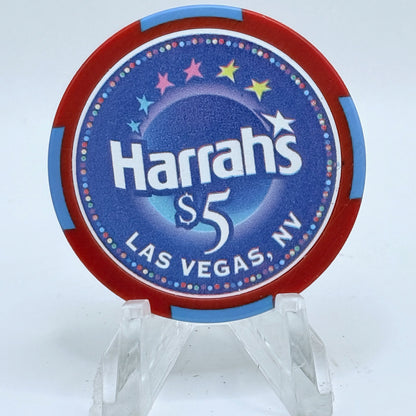 Harrah's Las Vegas Nevada 2003 'Win, Place, Show' LE $5 Casino Chip E0959